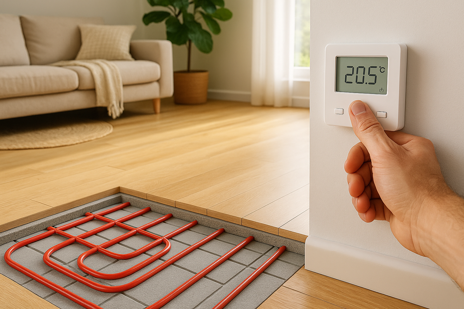 Suelo radiante eficiente: la solución de calefacción que ahorra energía