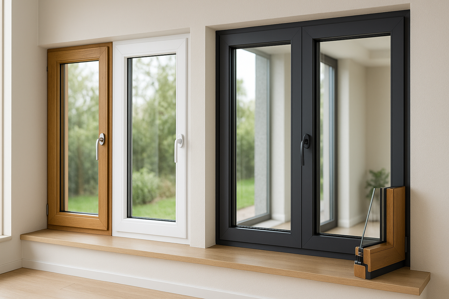 Ventanas de PVC, Aluminio, Madera o Mixtas